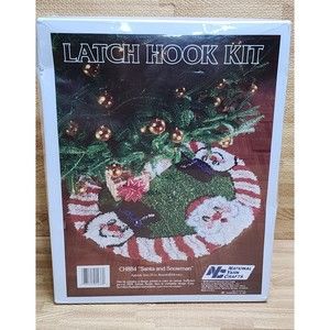 1986 National Yarn Crafts Latch Hook Kit Santa Christamas